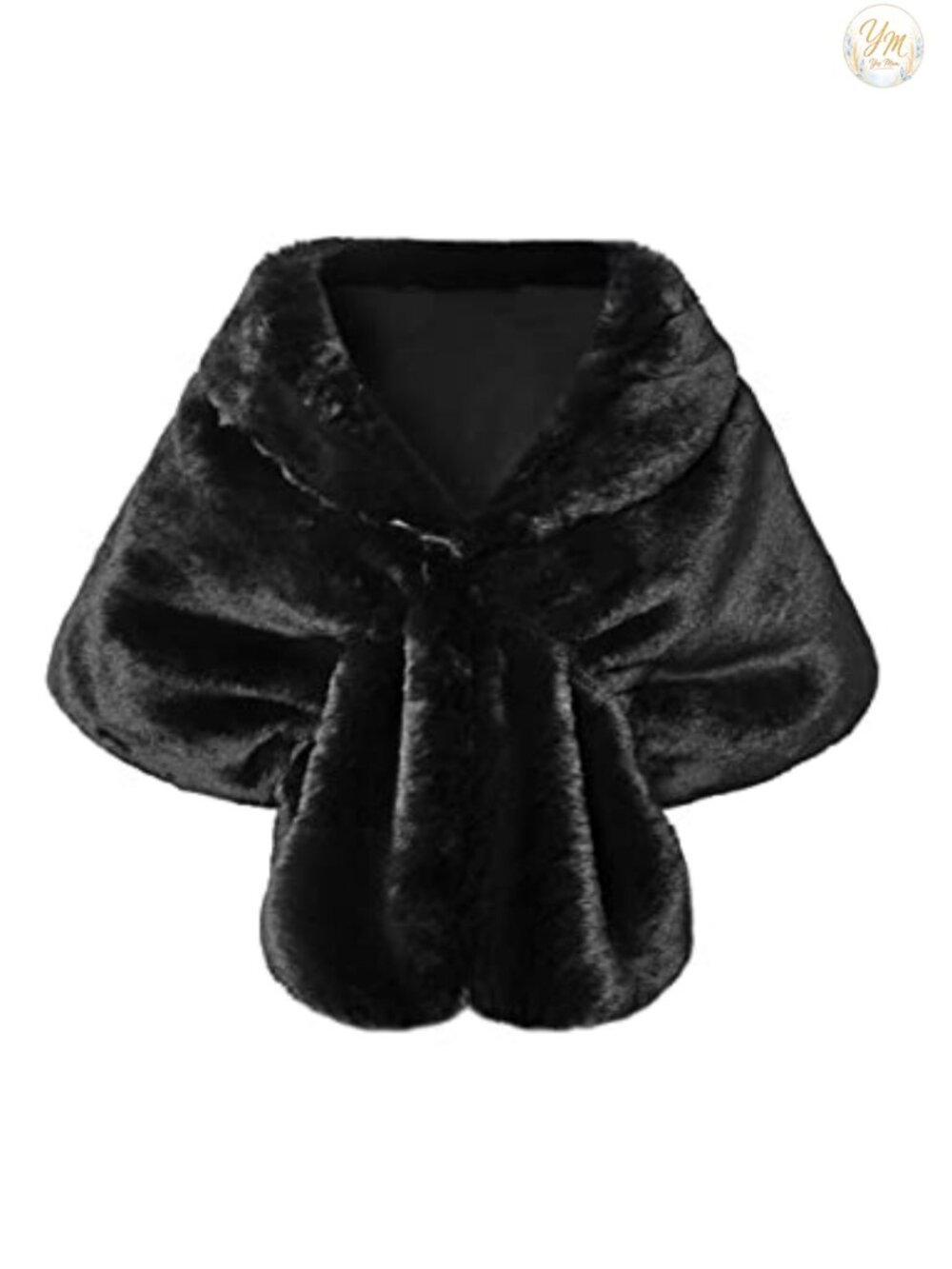 Faux Fur Collar Wrap Shawl Evening Cape Winter Cover Up